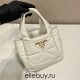 Small Nappa-leather Dynamique Bag With Topstitching 1BG451   Lambskin   White  18x16x10cm