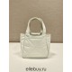 Small Nappa-leather Dynamique Bag With Topstitching 1BG451   Lambskin   White  18x16x10cm