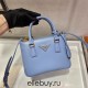 Prada Galleria Saffiano Leather Mini-bag  1BA906 Galleria Leather   Blue  20x15x9.5cm