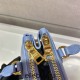 Prada Galleria Saffiano Leather Mini-bag  1BA906 Galleria Leather   Blue  20x15x9.5cm