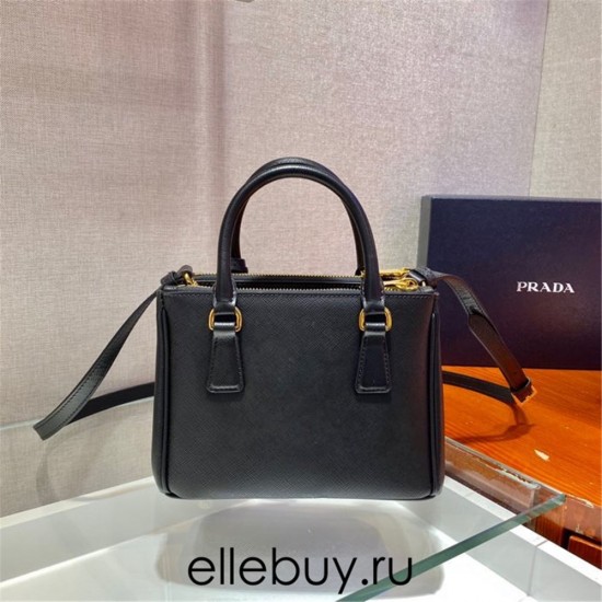 Prada Galleria Saffiano Leather Mini-bag 1BA906 Galleria Saffiano Leather   Black  20x15x9.5cm