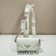 Saffiano Leather Mini Envelope Bag 1BP020A 1BP020A    White   White  shoulder belt 20x12x4cm