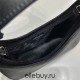 Re-nylon Shoulder Bag Hobo 1BH611   Black  21x16x7.5cm