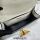 White Prada Emblème Saffiano Shoulder Bag 1BD320    leather   22x16x6cm