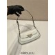 Cleo Brushed Leather Shoulder Bag  White  24  1BD345  leather  24x11x4cm