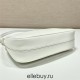 Prada Re-edition Saffiano Leather Mini-bag Hobo 1BC204B  leather   White   23x17x6.5cm