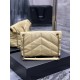 Yves Saint Laurent YSL Loulou Medium 29 Puffer Sheepskin Bag Yellow Gold Hardware Model: 577476 Size: 29x17x11cm