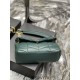 Yves Saint Laurent YSL Loulou Medium 29 Puffer Sheepskin Bag Green Gold Hardware Model: 577476 Size: 29x17x11cm