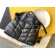 Yves Saint Laurent YSL Loulou Large 35 Puffer Sheepskin Bag Black Gold Hardware Model: 577475-1 Size: 35x23x13.5cm