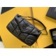 Yves Saint Laurent YSL Loulou Medium 29 Puffer Sheepskin Bag Black Black Hardware Model: 577476 Size: 29x17x11cm