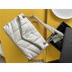 Yves Saint Laurent YSL Loulou Medium 29 Puffer Sheepskin Bag White Silver Hardware Model: 577476 Size: 29x17x11cm