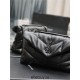 Yves Saint Laurent YSL Loulou Small 23 Puffer Sheepskin Bag Black Black Hardware Model: 620333 Size: 23×15.5×8.5cm