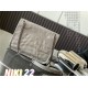 Yves Saint Laurent YSL Niki Small 22 Calfskin Bag Light Grey Model: 633151 Size: 22×16.5×12cm