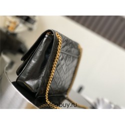 Yves Saint Laurent YSL Niki Large 28 Calfskin Bag Black Gold Hardware Model: 633158 Size: 28x20.5x8.5cm