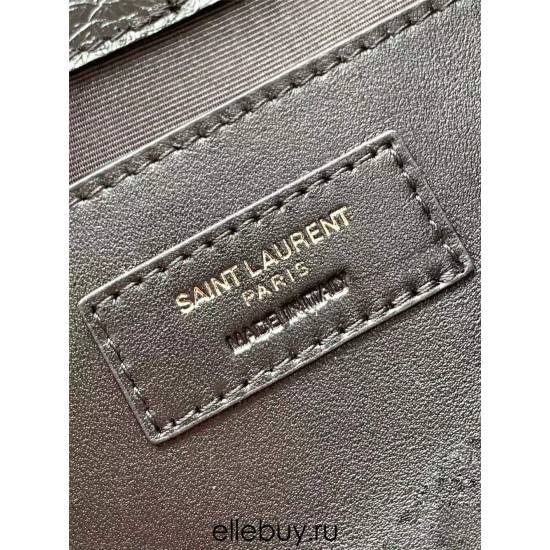 Yves Saint Laurent YSL Niki Large 28 Calfskin Bag Black Black Hardware Model: 633158 Size: 28x20.5x8.5cm