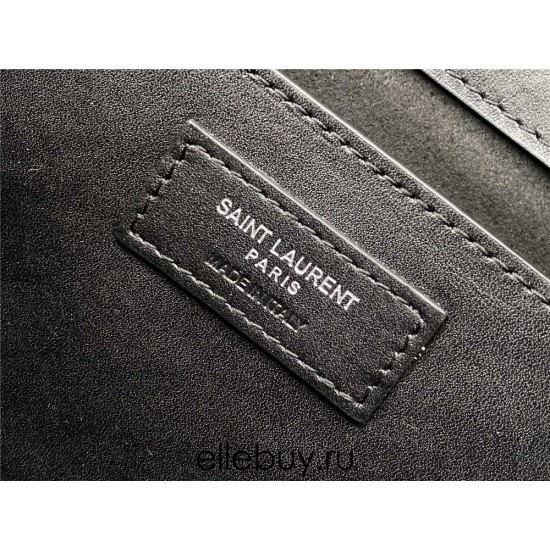 Yves Saint Laurent YSL Kate Smooth Leather Medium 24 Grey Silver Hardware Model: 326078 Size: 24x14.5x5.5cm