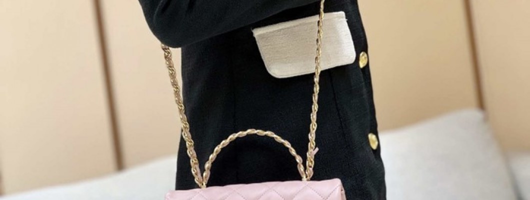 Ellebag's Masterful Recreation of the Chanel 23S AS4023 Pink Gold Lambskin Top Handle Bag(2024 Dec Updated)