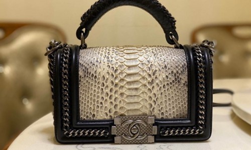 Ellebag super fake Chanel's Python Leather Boy Handle Bag(2024 Dec Updated)