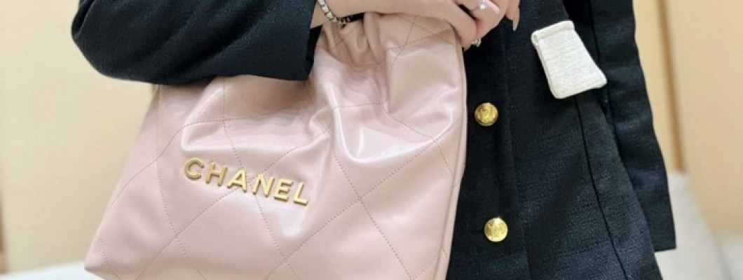 Ellebag super fake Franch Hass leather Chanel 22 Handbag craftsmanship in pink(2024 Dec Updated)