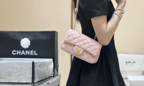 Ellebag's Masterful Recreation of the Chanel 23S 4040 Pink Lambskin Flap Bag with Gold Hardware(2024 Dec Updated)