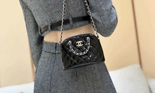 Ellebag's Masterful Recreation of the Chanel AP3354 Patent Leather Clutch with Chain(2025 Jan Updated)