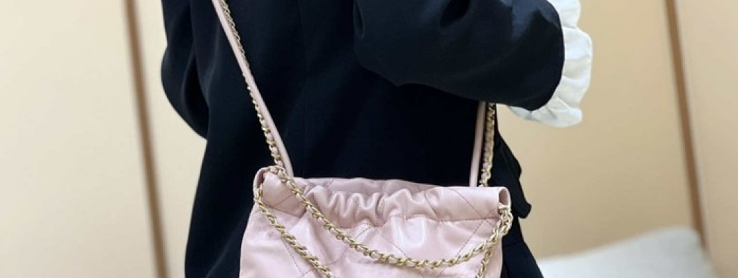 Ellebag's Masterful Recreation of the Chanel 22 Mini Bag in Pink Lambskin with Gold Hardware(2024 Dec Updated)