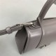 Balenciaga Hourglass XS Small 19 Smooth Calfskin Gray Silver Hardware 19x8x21cm