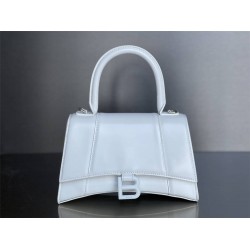 Balenciaga Hourglass Small 23 Calfskin White White Clasp 23x19x24cm