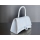 Balenciaga Hourglass Small 23 Calfskin White White Clasp 23x19x24cm