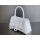 Balenciaga Hourglass Small 23 Calfskin White White Clasp 23x19x24cm