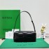 BOTTEGA VENETA BRICK CASSETTE Small 23.5 Black All Leather Style: 9305 Size: 23.5x10x10cm Full Leather