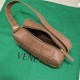 BOTTEGA VENETA BRICK CASSETTE Small 23.5 Brown All Leather Style: 9305 Size: 23.5x10x10cm Full Leather