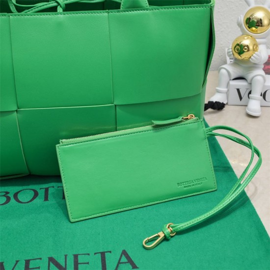 BOTTEGA VENETA SLIP Tote Large 36 Lambskin Green 36x24x12cm​1​ Full Leather