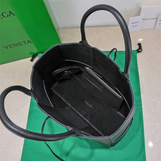 BOTTEGA VENETA SLIP Tote Large 36 Lambskin Black 36x24x12cm​2​ Full Leather