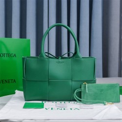 BOTTEGA VENETA SLIP Tote Large 36 Lambskin Dark Green 36x24x12cm​4​ Full Leather