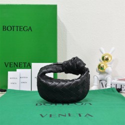 BOTTEGA VENETA Jodie Super Mini 17 Black Style: 6699-0# Size: 17x16x6.5cm Full Leather