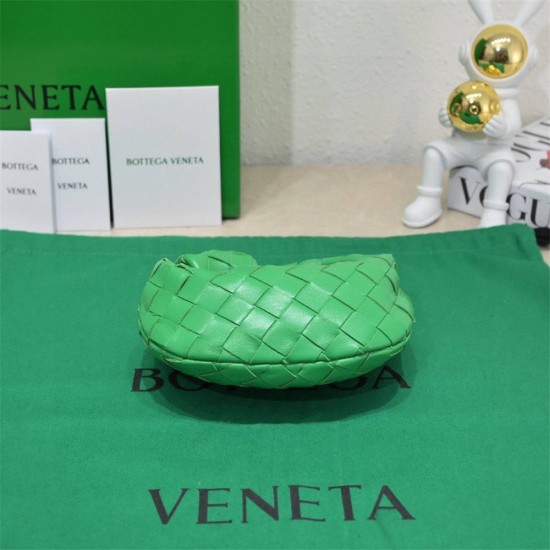 BOTTEGA VENETA Jodie Super Mini 17 Green Style: 6699-0# Size: 17x16x6.5cm Full Leather