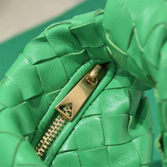 BOTTEGA VENETA Jodie Super Mini 17 Green Style: 6699-0# Size: 17x16x6.5cm Full Leather