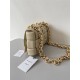 BOTTEGA VENETA Cassette Chain Padded Cassette Light Yellow Gold Buckle Medium 26 Size: 26x18x6cm Full Leather