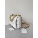 BOTTEGA VENETA Cassette Chain Padded Cassette White Gold Buckle Medium 26 Size: 26x18x6cm Full Leather