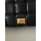 BOTTEGA VENETA Cassette Chain Padded Cassette Black Gold Buckle Medium 26 Size: 26x18x6cm Full Leather