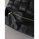 BOTTEGA VENETA Cassette Chain Padded Cassette Black Gold Buckle Medium 26 Size: 26x18x6cm Full Leather