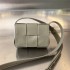 BOTTEGA VENETA Cassette Mini 12 Gray 12x8x4cm Full Leather