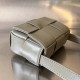 BOTTEGA VENETA Cassette Mini 12 Gray 12x8x4cm Full Leather