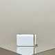 Celine Triomphe Canvas Chain Underarm Bag Embossed White Gold Hardware Model: 197943 Size: 20.5x10.5x4cm