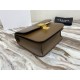 Celine Teen Box Polished Calfskin Brown Gold Hardware 18x15x6cm