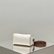 Celine Voyage Triomphe White Brown Model: 197583 Size: 19.5x14x7cm