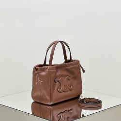 Celine Cabas Tote Brown Full Leather Model: 111013 Size: 22x17x15cm