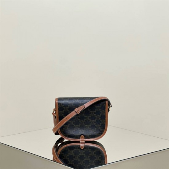 Celine Triomphe Canvas Folco Model: 191502 Size: 18x17x6.5cm