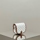 Celine Triomphe Canvas Folco White Model: 191502 Size: 18x17x6.5cm